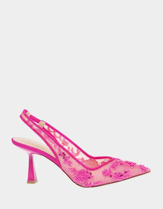 Stiletto Heel Pumps with Perfect Fit--NIKKI FUCHSIA-Fashionable & Classic