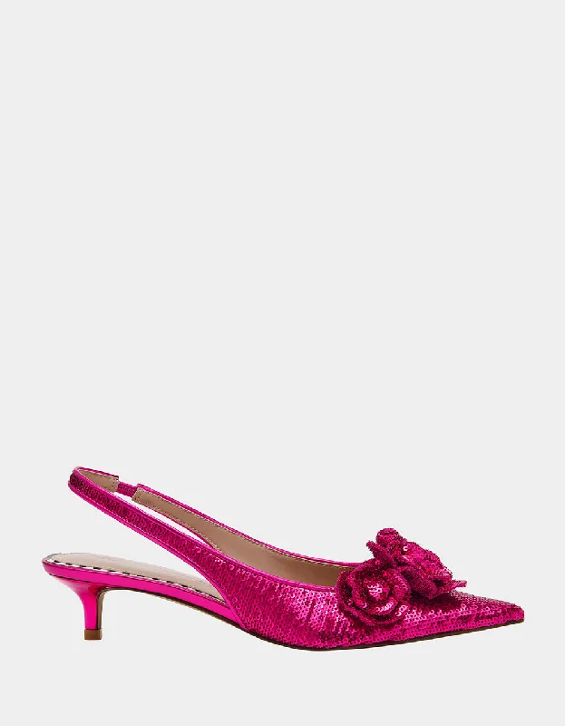 Stiletto Heel Pumps with Perfect Fit--AURORRA FUCHSIA-Fashionable & Classic