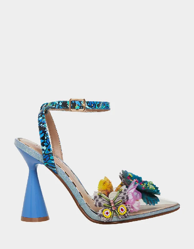 Versatile Heeled Sandals for Any Occasion---NADYA BLUE MULTI | RE:LUV