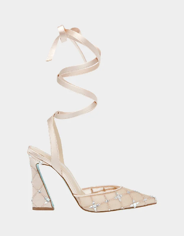 Stiletto Heel Pumps with Perfect Fit--ANGEL NUDE-Fashionable & Classic