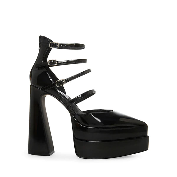 Versatile Heeled Sandals for Any Occasion---CLARA BLACK PATENT