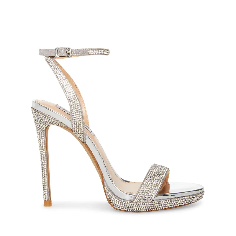 Versatile Heeled Sandals for Any Occasion---WAFER-R SILVER MULTI