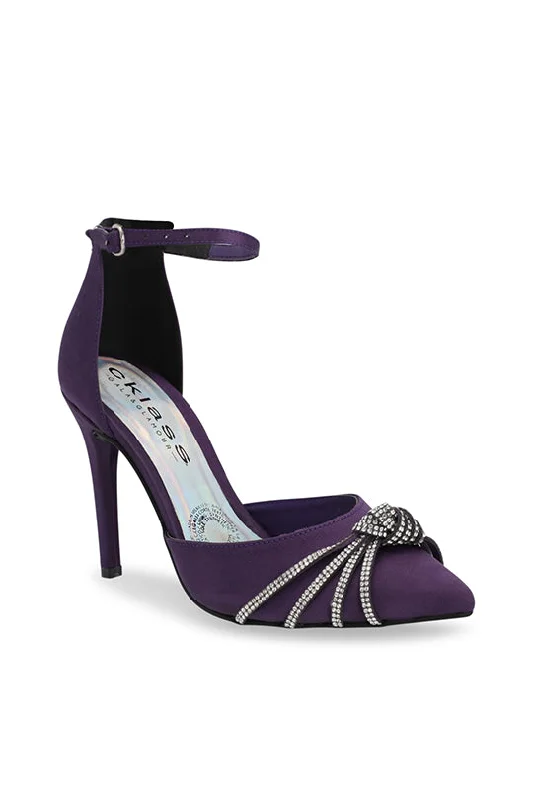 Versatile Heeled Sandals for Any Occasion---Zapatilla de tacón color morado 18608