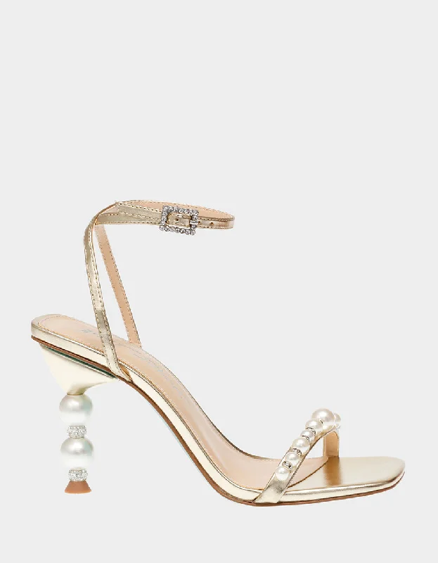 Stiletto Heel Pumps with Perfect Fit--JACY GOLD-Fashionable & Classic