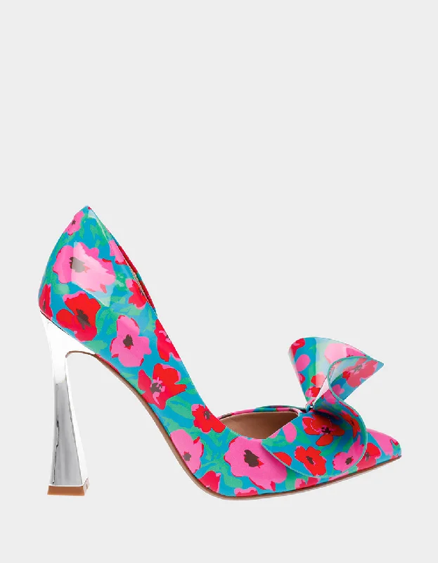 Versatile Heeled Sandals for Any Occasion---NOBBLE-P PINK/BLUE MULTI | RE:LUV