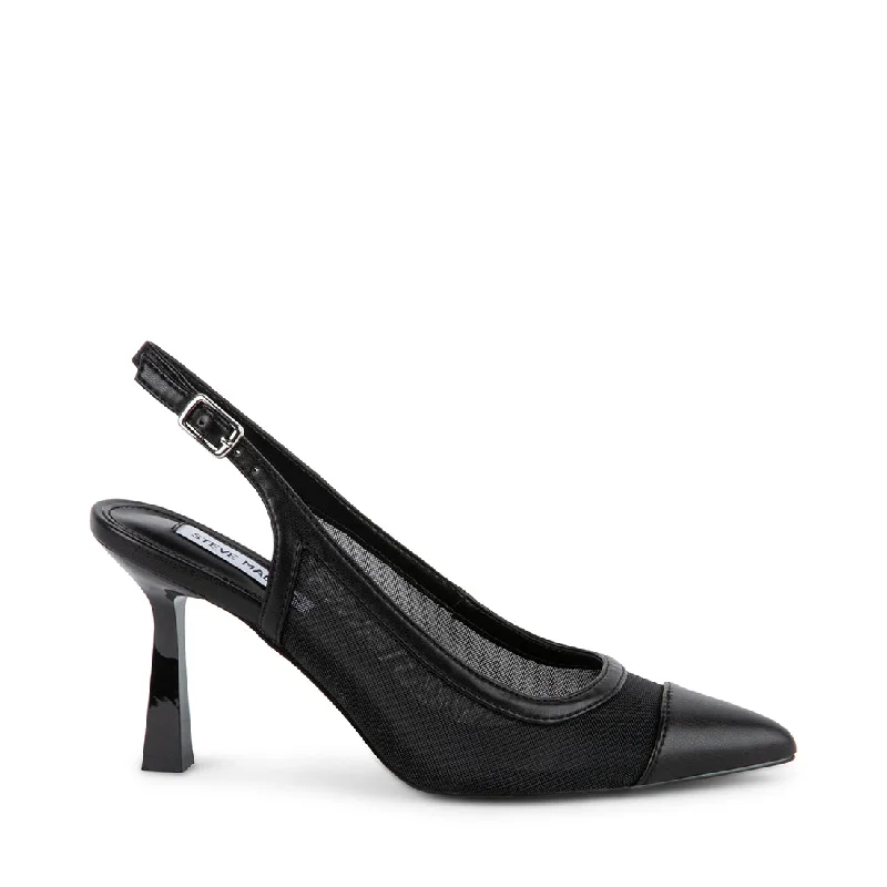 Versatile Heeled Sandals for Any Occasion---LEISL BLACK FABRIC