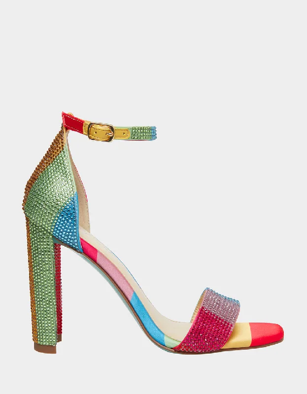 Versatile Heeled Sandals for Any Occasion---SB-RINA BRIGHT MULTI | RE:LUV