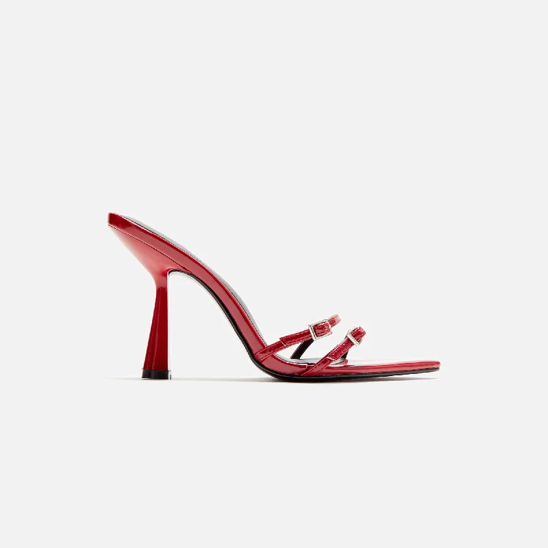 Femme LA Naxos Slipper - Rouge---Fashionable Kitten Heels for Date Night