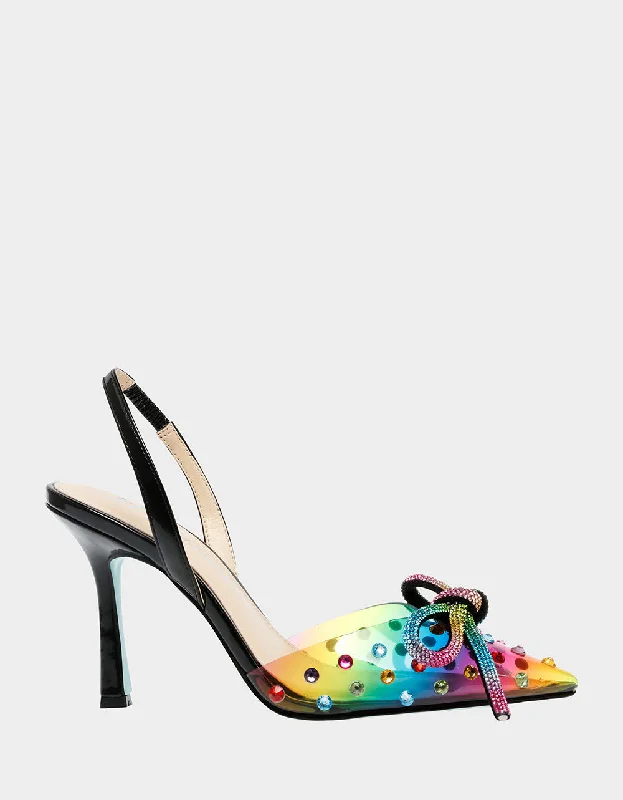 SB-DEEDE RAINBOW MULTI | RE:LUV---Charming Bow Pumps for a Cute and Stylish Look