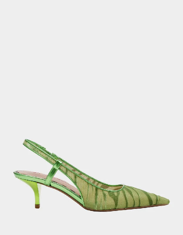 Stiletto Heel Pumps with Perfect Fit--WILLAH GREEN-Fashionable & Classic