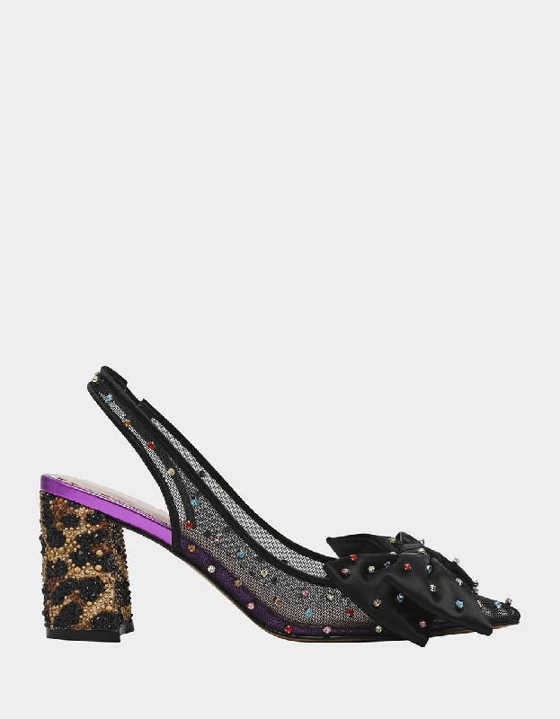 Stiletto Heel Pumps with Perfect Fit--DAFNEY LEOPARD MULTI-Fashionable & Classic