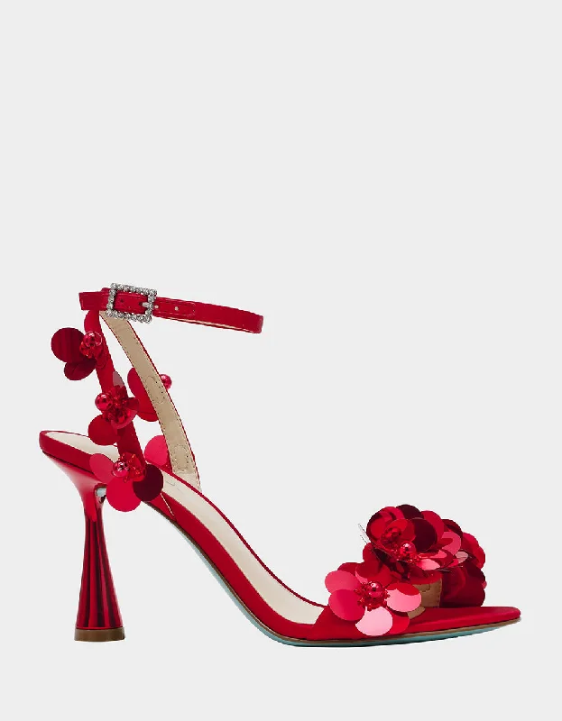 Stiletto Heel Pumps with Perfect Fit--ARLO RED-Fashionable & Classic