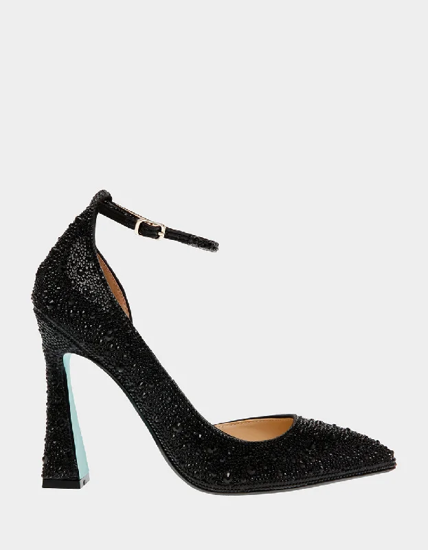 Stiletto Heel Pumps with Perfect Fit--RAMSY BLACK-Fashionable & Classic