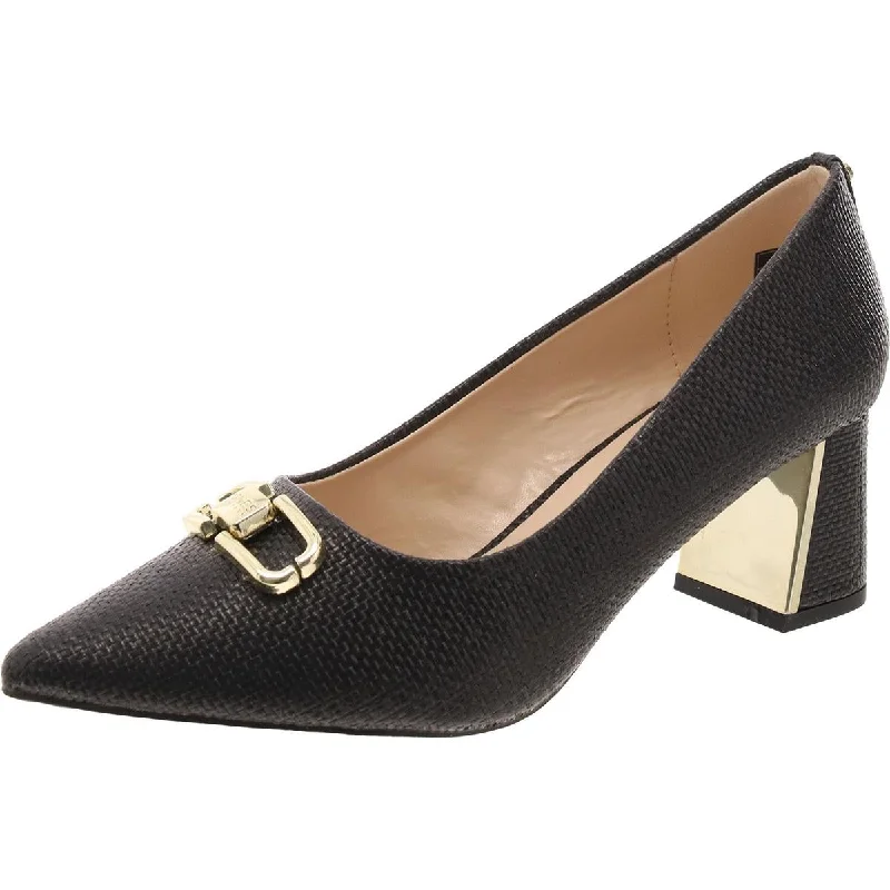 Candyn Womens Woven Embellished Pumps---Chic Embellished Pumps for a Glamorous Look