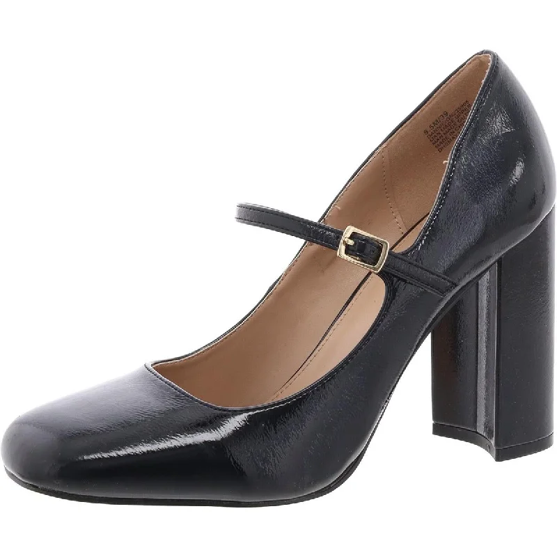 Sleek and Shiny Patent Pump Heels for a Polished Look--BCBGeneration Womens Dannie Patent Square Toe Mary Jane Heels