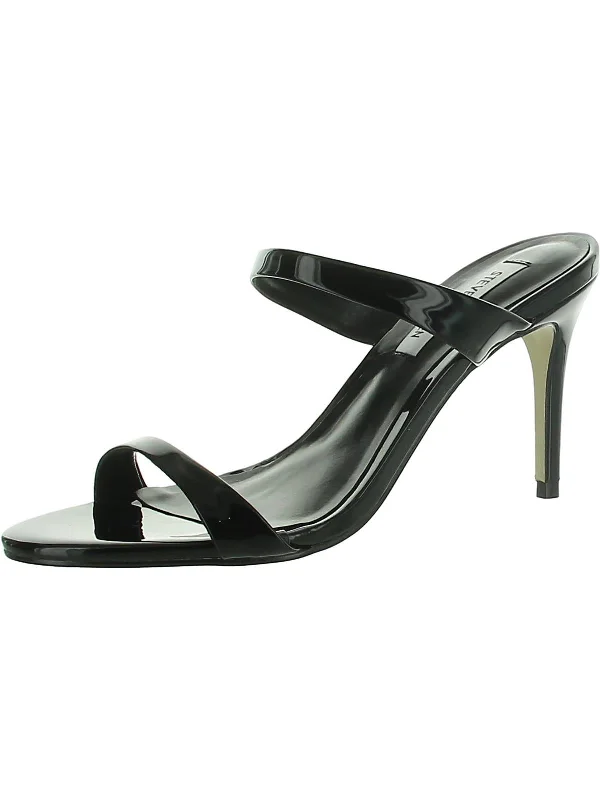 Sleek and Shiny Patent Pump Heels for a Polished Look--Rosalina Womens Patent Slip On Mules