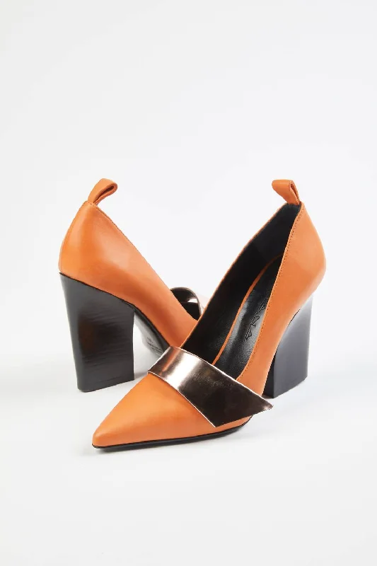 Versatile Heeled Sandals for Any Occasion---Nine 2 Fiver High Heel In Terracotta