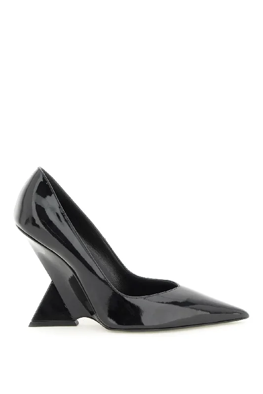 Sleek and Shiny Patent Pump Heels for a Polished Look--The Attico Women's Patent Leather Cheope Pumps