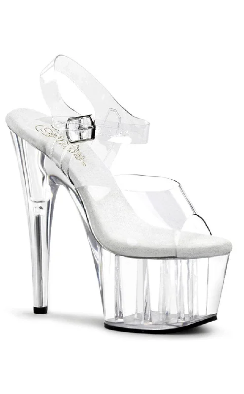 Stylish Platform Heels for Extra Height--ADORE-708 Clear Platform Heels