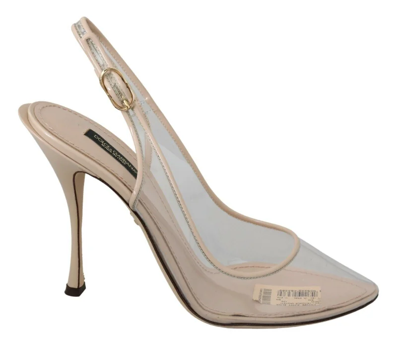 Dolce & Gabbana Elegant   Slingback Women's Heels---Fashionable Kitten Heels for Date Night