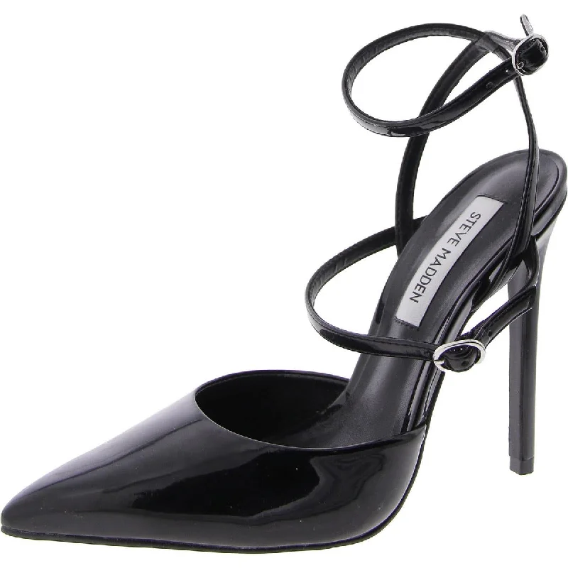 Sleek and Shiny Patent Pump Heels for a Polished Look--Variety Womens Patent Pointed Toe Ankle Strap