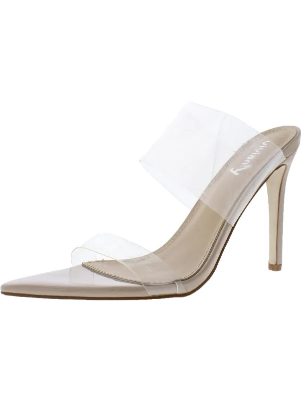 Sleek and Shiny Patent Pump Heels for a Polished Look--Womens Patent Pointed Toe Mules