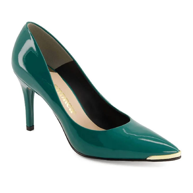 Stiletto Heel Pumps with Perfect Fit--Women's Pumps Fashion Stilettos In Green-Fashionable & Classic