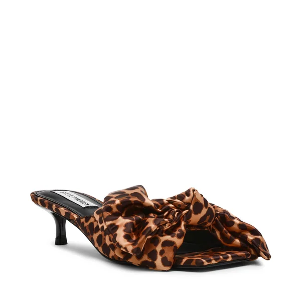 KIT LEOPARD SATINAffordable Satin Heels with a Luxe Touch