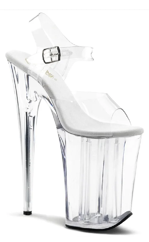 Stylish Platform Heels for Extra Height--INFINITY-908 Clear Platform Heels