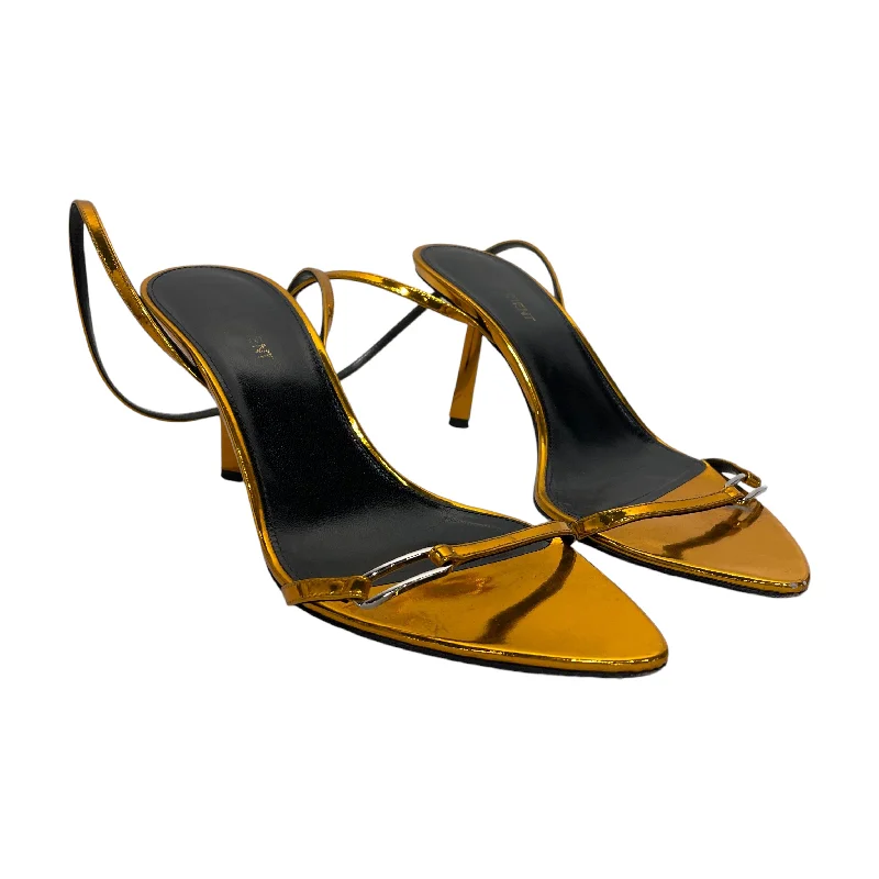 Versatile Heeled Sandals for Any Occasion---SAINT LAURENT/Heels/US 5.5/GLD/