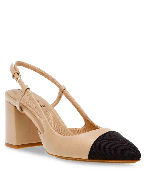 Stiletto Heel Pumps with Perfect Fit--Brinlee Sling Back Pump-Fashionable & Classic