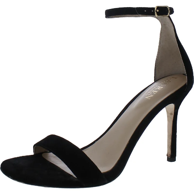 Stylish Ankle Strap Heels for Women--Lauren Ralph Lauren Womens Allie Adjustable Open Toe Ankle Strap