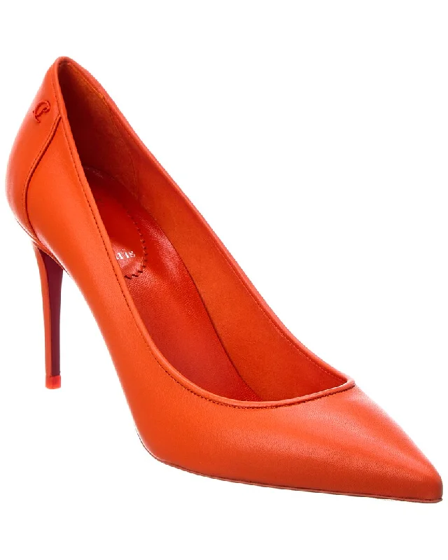 Christian Louboutin Sporty Kate 85 Leather Pump---Comfortable Leather Pumps for Office and Everyday Wear