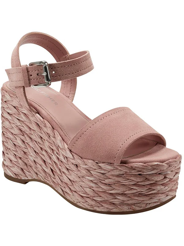 Affordable Suede Ankle Pumps for All-Day Wear--Burian 2 Womens Suede Woven Espadrille Heels