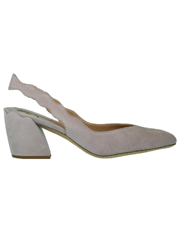 Versatile Heeled Sandals for Any Occasion---Laurena Scalloped Slingback Pump