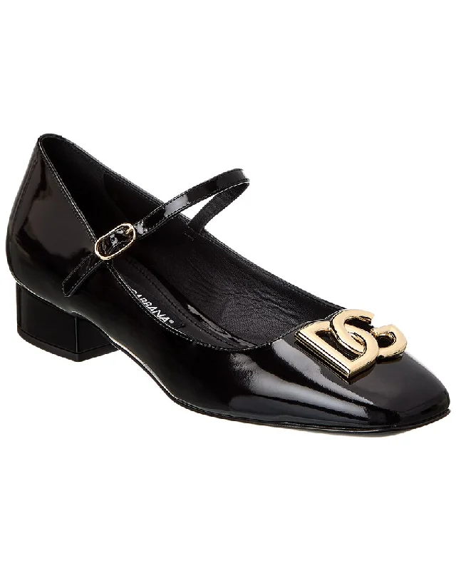 Dolce & Gabbana Mary Jane Leather Pump---Comfortable Leather Pumps for Office and Everyday Wear