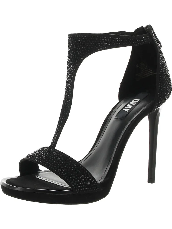 Versatile Heeled Sandals for Any Occasion---Dris Womens T-Strap Stilletos Pumps