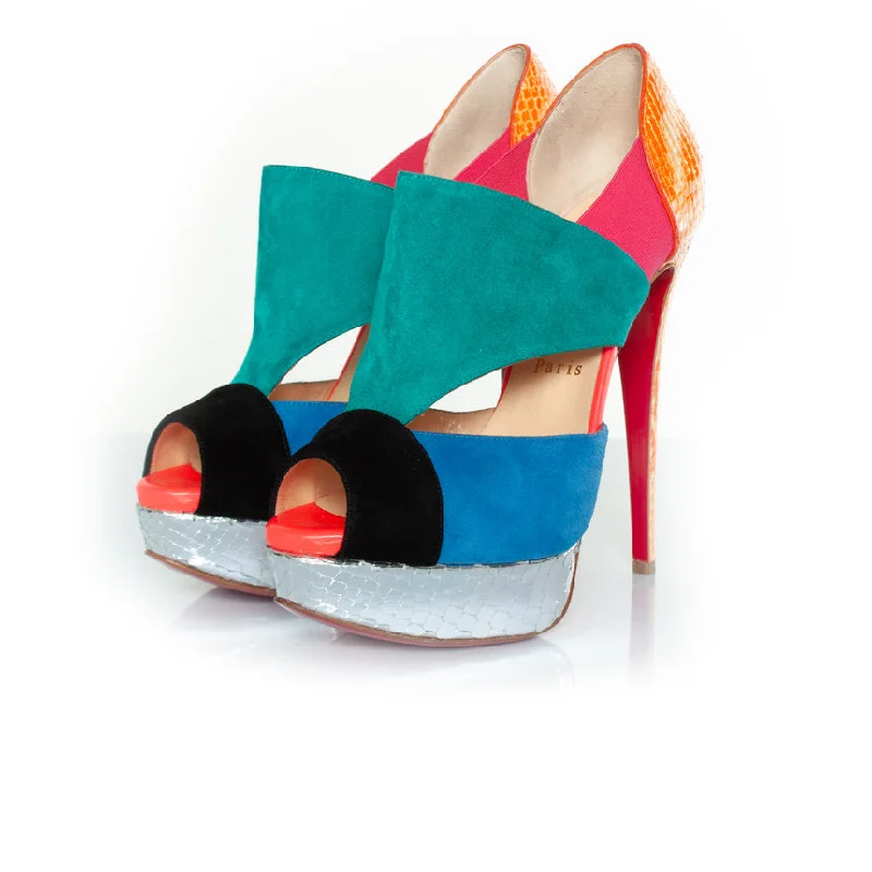 Versatile Heeled Sandals for Any Occasion---Pitou multi peeptoe pump