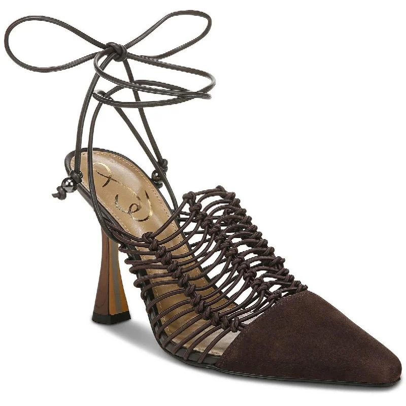 Affordable Suede Ankle Pumps for All-Day Wear--Sam Edelman Womens Trinity Suede Ankle Wrap Pumps