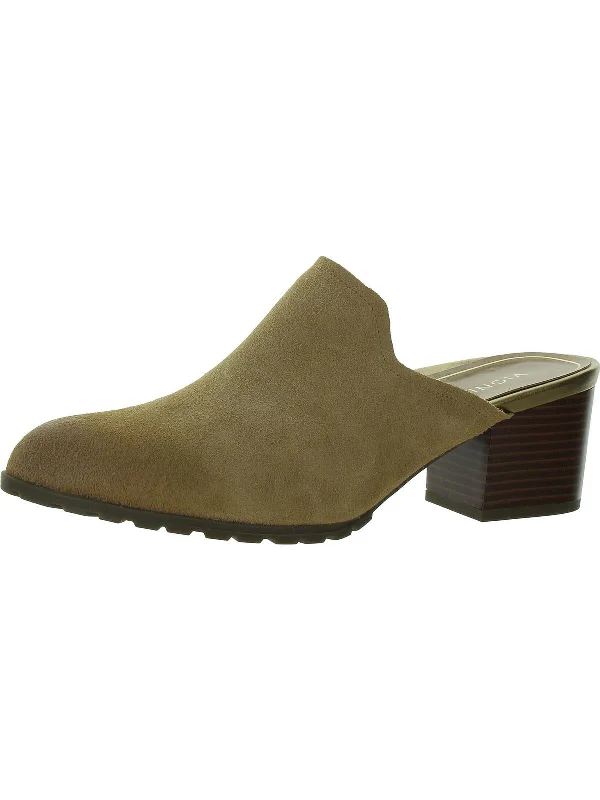 Affordable Suede Ankle Pumps for All-Day Wear--Womens Suede Slip On Mules