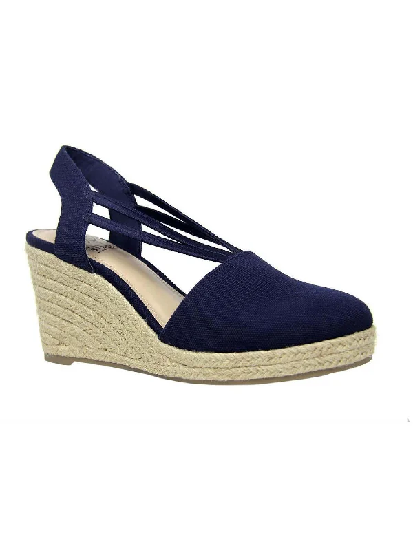 Stylish Ankle Strap Heels for Women--Taedra Womens Casual Ankle Strap Espadrille Heels