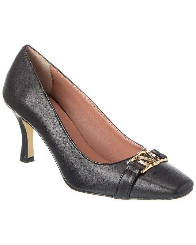 Valentino by Mario Valentino Aura Leather Pump---Comfortable Leather Pumps for Office and Everyday Wear