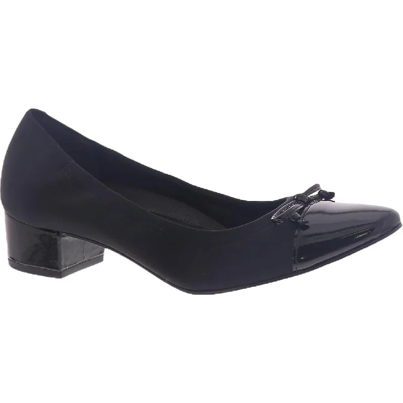 Sleek and Shiny Patent Pump Heels for a Polished Look--Walking Cradles Womens Hollis Leather Patent Trim Heels