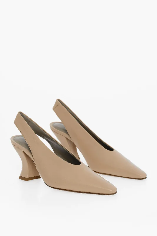 Versatile Heeled Sandals for Any Occasion---Bottega Veneta Lambskin Almond Pumps 8Cm