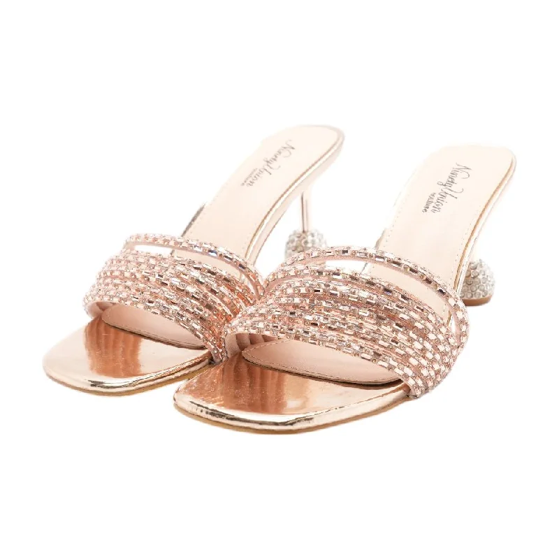 Versatile Heeled Sandals for Any Occasion---Sassy Rose Gold Pump Heels