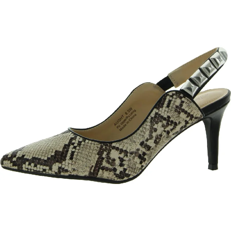 Stylish Ankle Strap Heels for Women--Aught Womens Ankle Strap Animal Print Slingback Heels