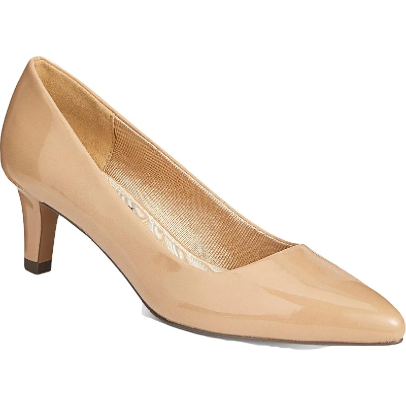 Pointe Womens Padded Insole Almond Toe Dress Pumps---Elegant Evening Heels for Weddings and Parties