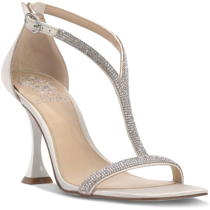 Sorthand  Womens Satin Jeweled PumpsAffordable Satin Heels with a Luxe Touch