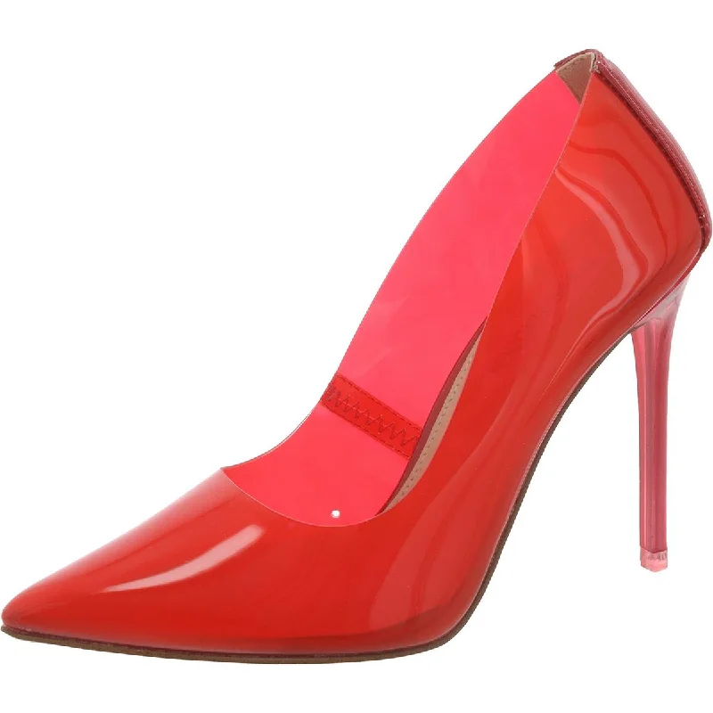 Stiletto Heel Pumps with Perfect Fit--Steve Madden Womens VIP Vinyl Pointed Toe Pumps-Fashionable & Classic