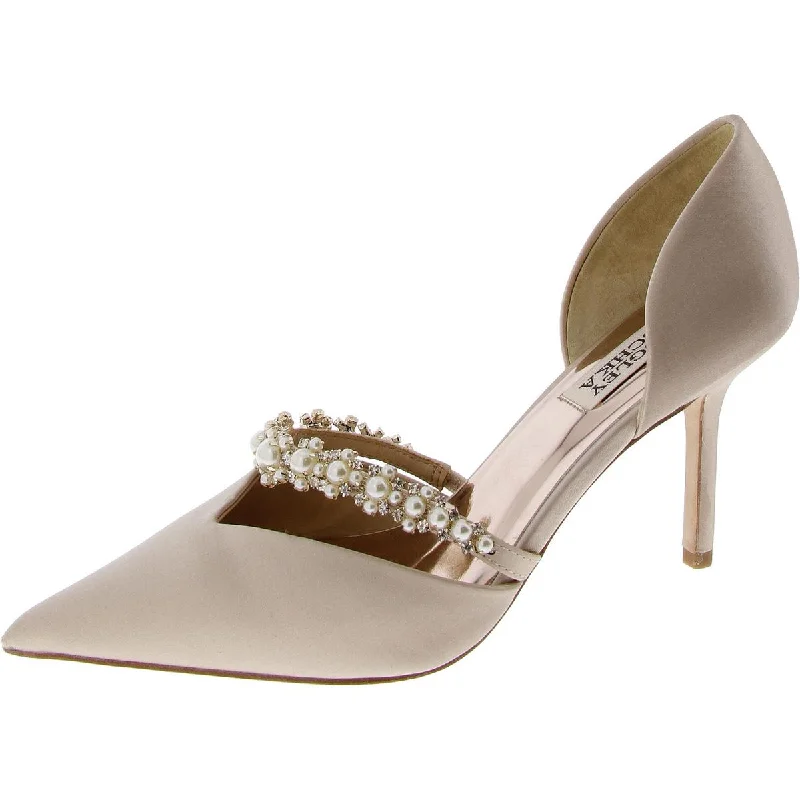 Stiletto Heel Pumps with Perfect Fit--Badgley Mischka Womens Slip On Pointed Toe Pumps-Fashionable & Classic